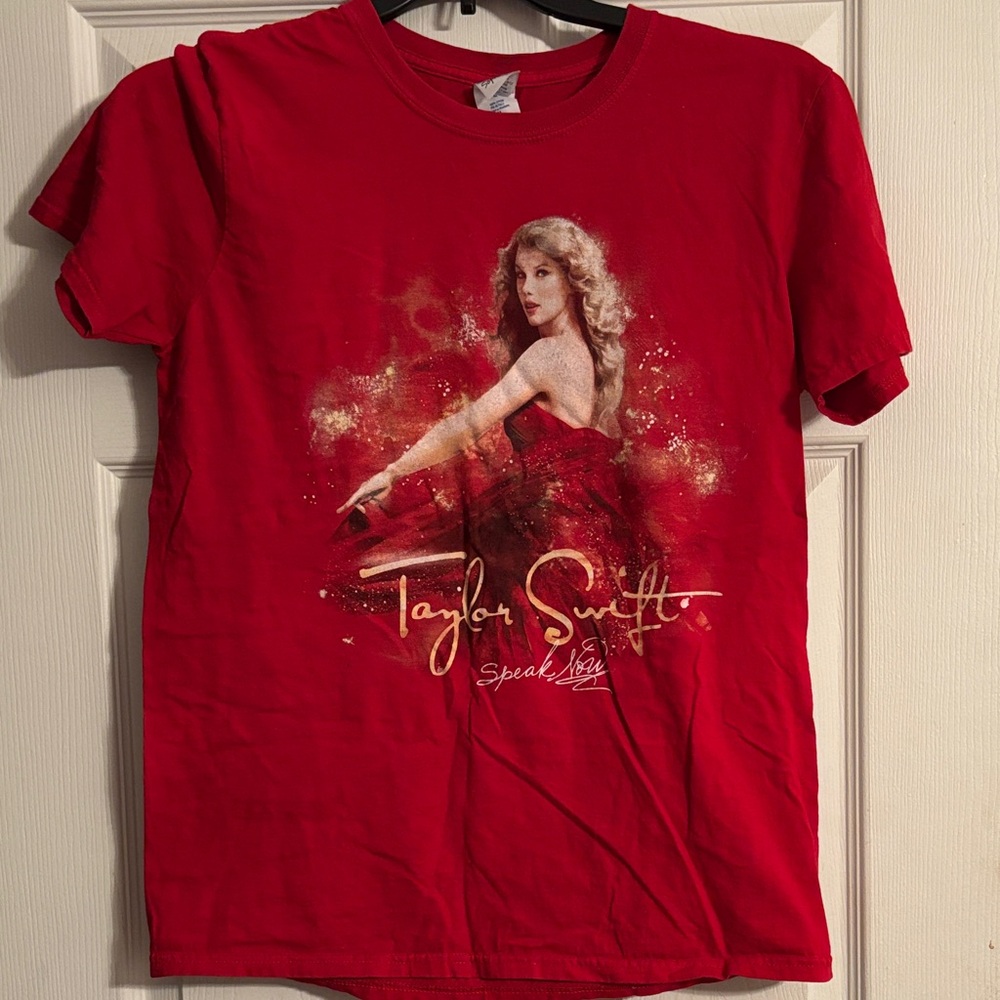 Soft Style Red Graphic Tee